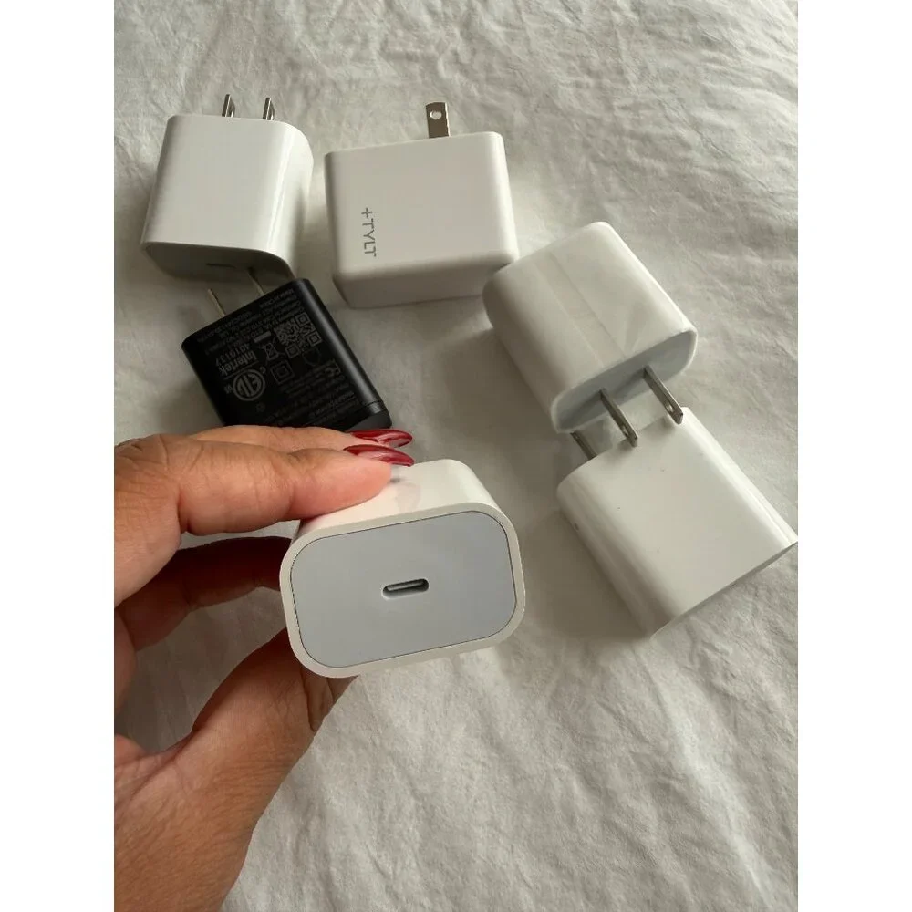 Mixed Lot Of USB Chargers Cables & Adapters For Electronics - Various Sizes & Br